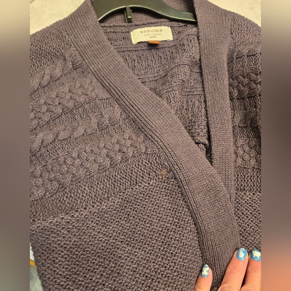 Pretty gray open front cardigan with 3/4 sleeves. Great condition. - Picture 5 of 5